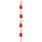 Red & White Reconstituted Stone Siddhartha Beads, 15mm by Bead Landing™